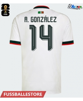 Günstige Mexiko Armando Gonzalez #14 Auswärtstrikot WM 2026 Kurzarm